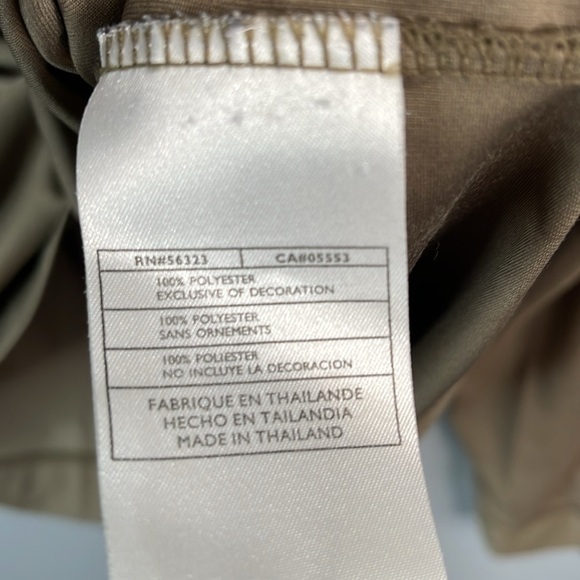 Nike Golf Men’s Fit Dry 1/4 Zip Brown Striped Shirt Brown Cream Striped Size XL - Picture 9 of 12